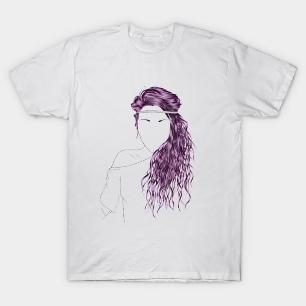 Hair, no face T-Shirt by Zdenucha